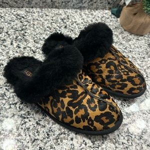Cheetah UGG Slippers sz 10